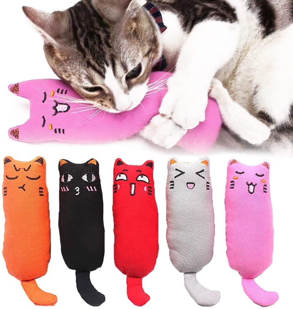 5Pcs Catnip Toy, Cat Chew Toy Bite Resistant Catnip Toys for Cats