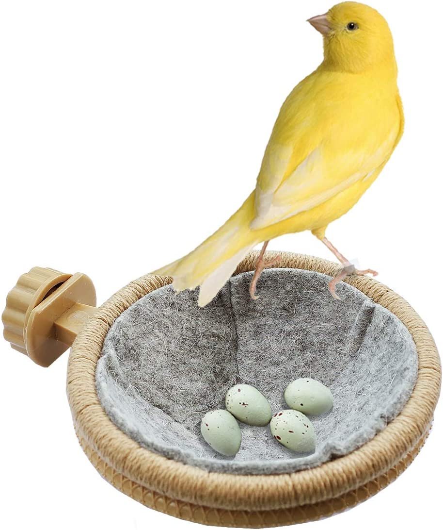 Bird Nest Canary Finch Parrot Nest with Felt(4.5 inches)