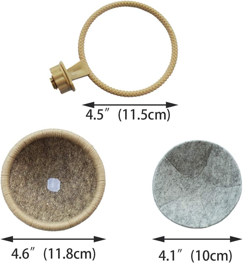 Bird Nest Canary Finch Parrot Nest with Felt(4.5 inches) - Image 2