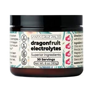 Real Salt Electrolytes - Santa Cruz Paleo - 30 Servings - 1 Jar (Dragonfruit)